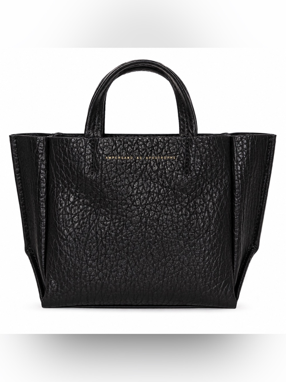 Ampersand As Apostrophe Micro Tote Black Buffalo Leather Crossbody Bag NWT